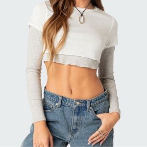 Layered Long Sleeve T Shirt